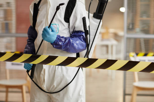Professional Sewage Cleanup technician working in East Hanover, NJ